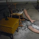staged-legs-chair-lamp-burned